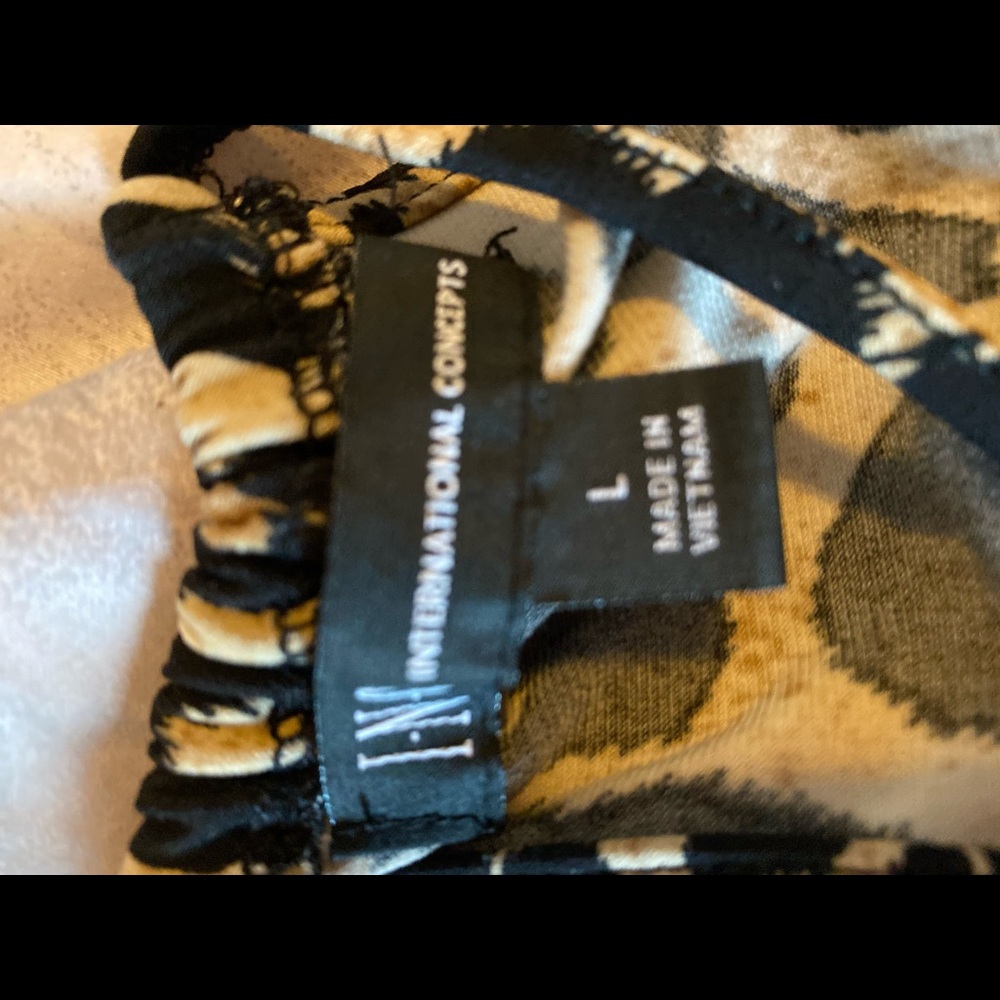 Dressy leopard print top with bling